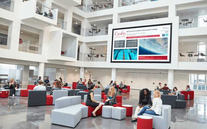 digitale aankondigingen creëer je eenvoudig met de oplossingen van Clevertouch