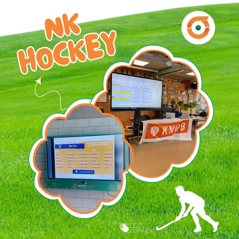 Visuele ondersteuning bij NK Hockey U14