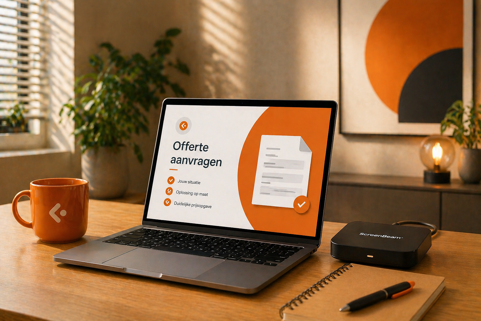 Screenbeam offerte op maat